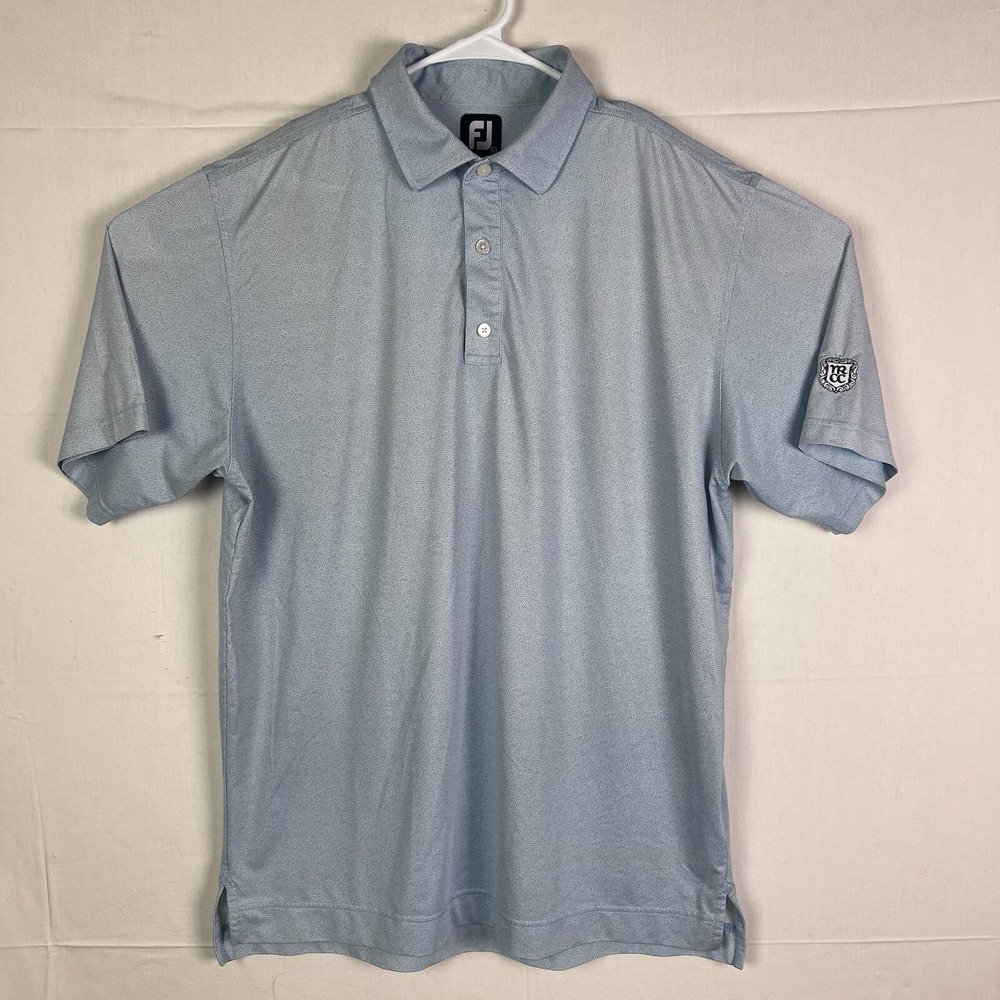 FootJoy Polo‎ Golf Shirt Men's Blue White North Ridge CC FJ NRCC